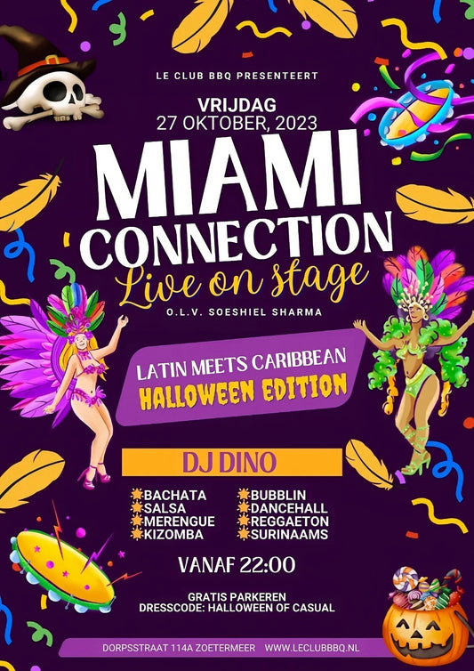 Latin meets Caribbean Halloween met Miami Connection! ✨ - Miss Salsa