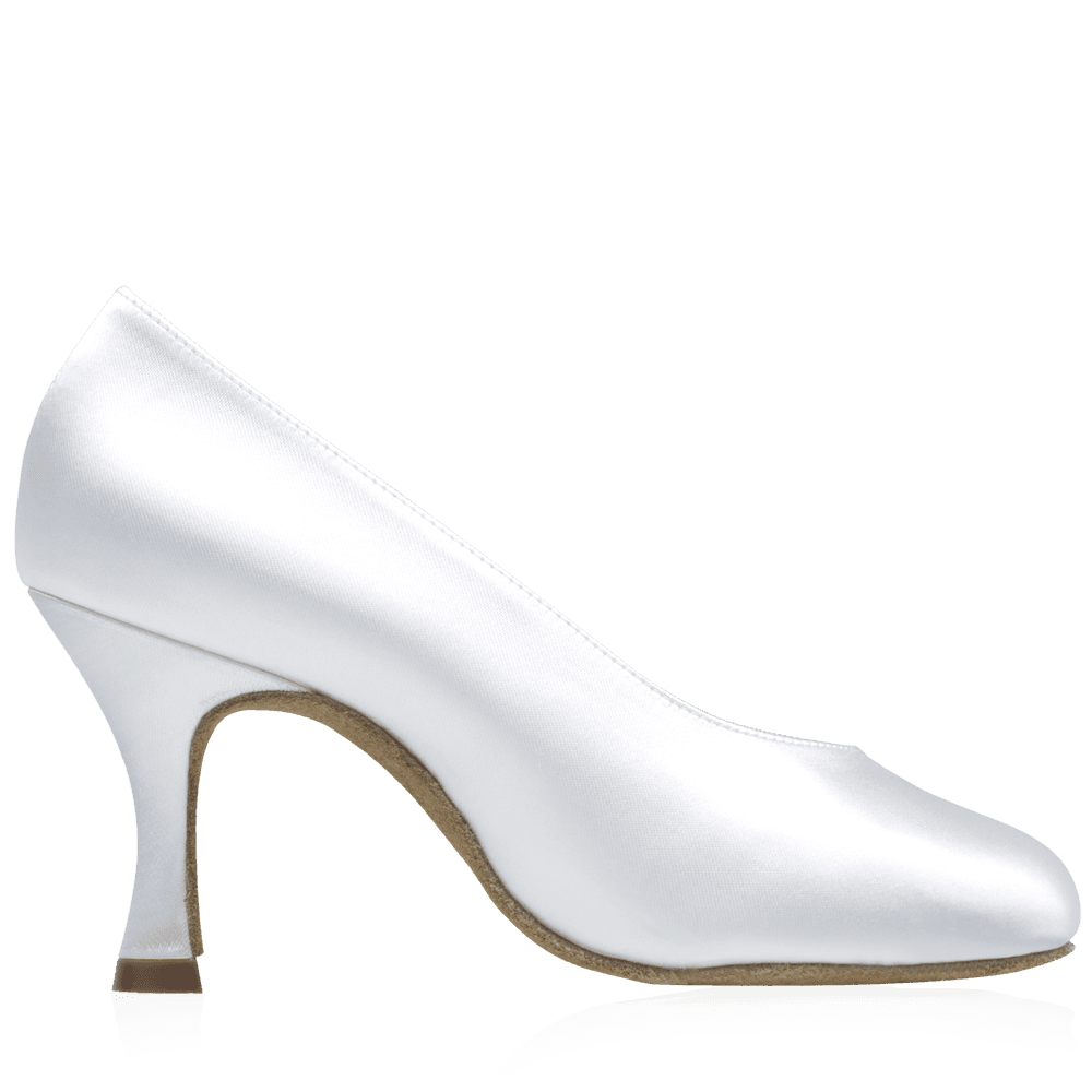 Ray Rose - 106A Landslide | White Satin | Standard Ballroom Dansschoenen