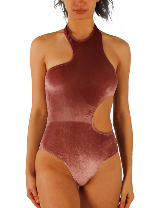 PriDance Fluwelen Balletpak met Cut-Out