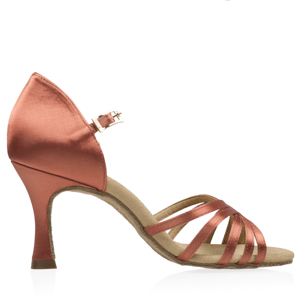 Ray Rose - 836-X Hygea Xtra | DarkTan Satin | Latin Dansschoenen
