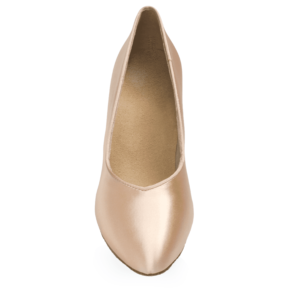 Ray Rose - 965A Claudia | Light Flesh Satin | Standard Ballroom Round Toe Dansschoenen