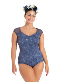 Outline Floral Blue