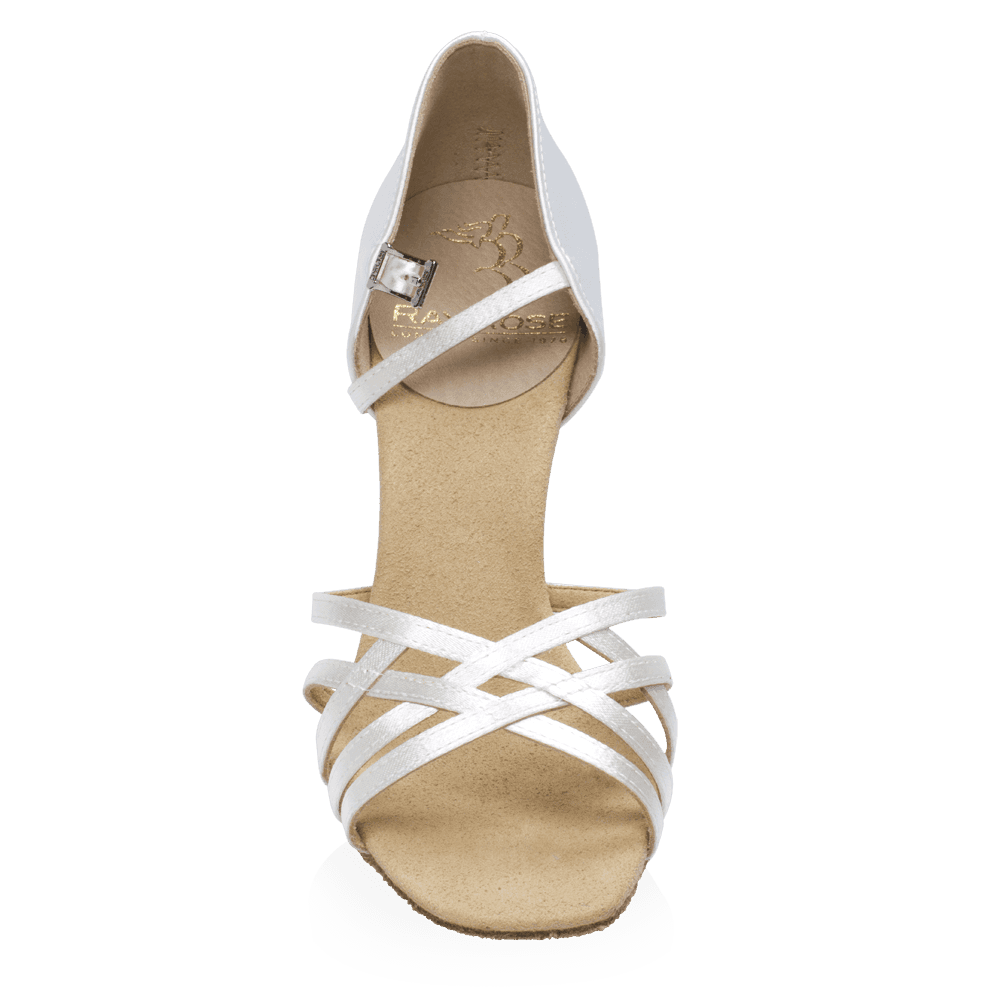 Ray Rose - H860-X Kalahari Xtra | White Satin | Dames Latin Dansschoenen
