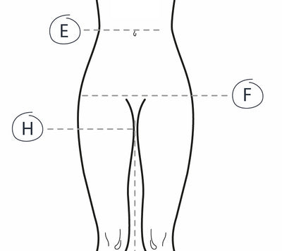 Biker shorts measurement guide
