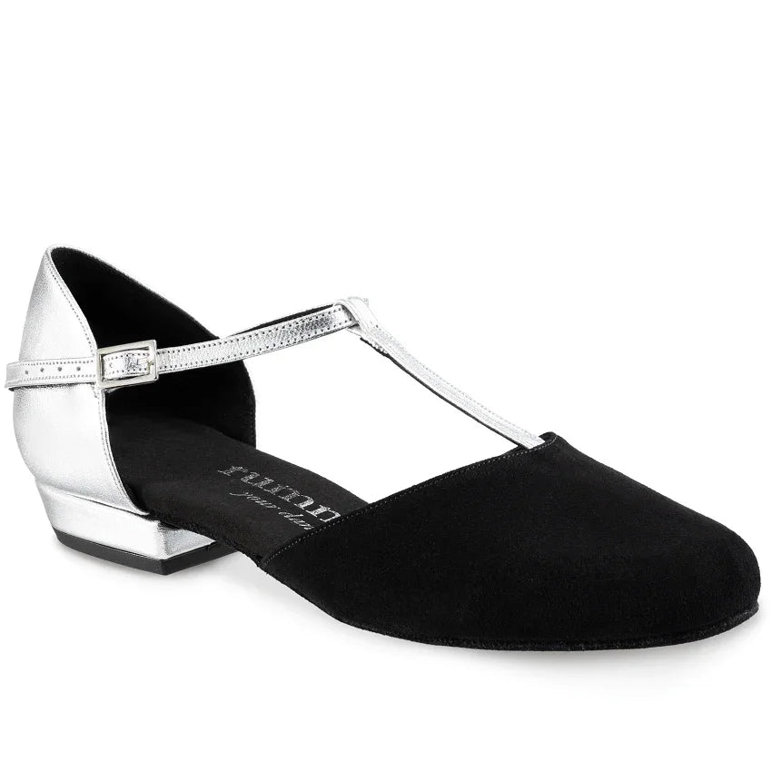 Rummos Carol - Zwart Nubuck & Zilver - Miss Salsa
