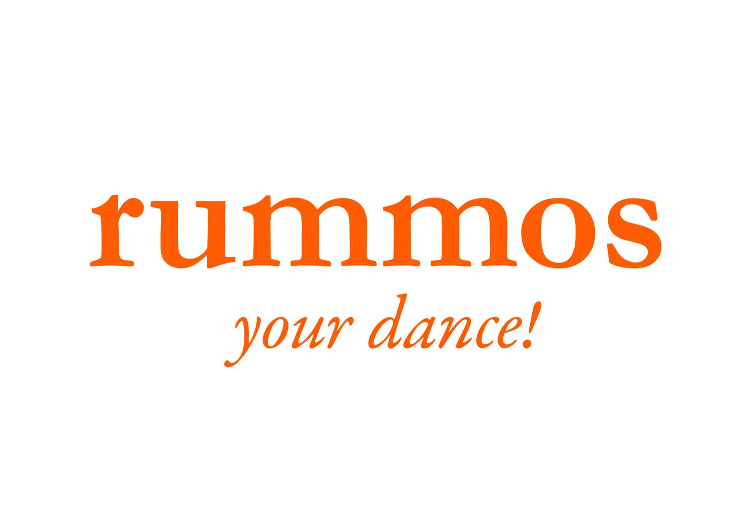 Rummos logo with the text "your dance!" emphasizing dance style and passion.