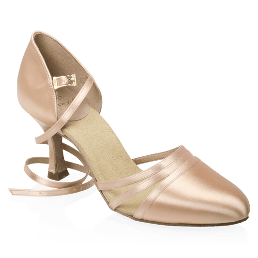 100 Ohio | Light Flesh Satin | Standard Ballroom Dance Shoes