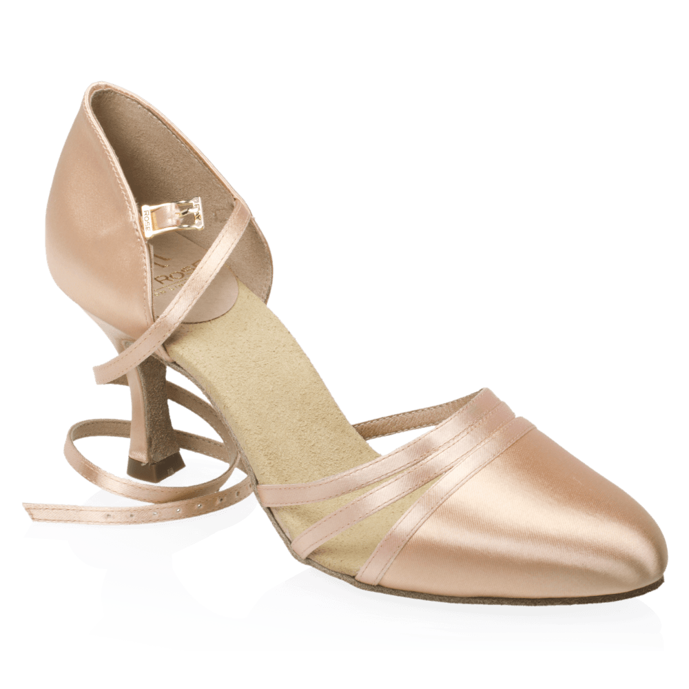 100 Ohio | Light Flesh Satin | Standard Ballroom Dance Shoes