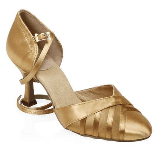 102 Missouri | Flesh Satin | Standard Ballroom Dance Shoes