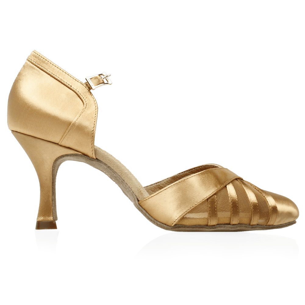 102 Missouri | Satén Carne | Zapatos de Baile Standard de Salón