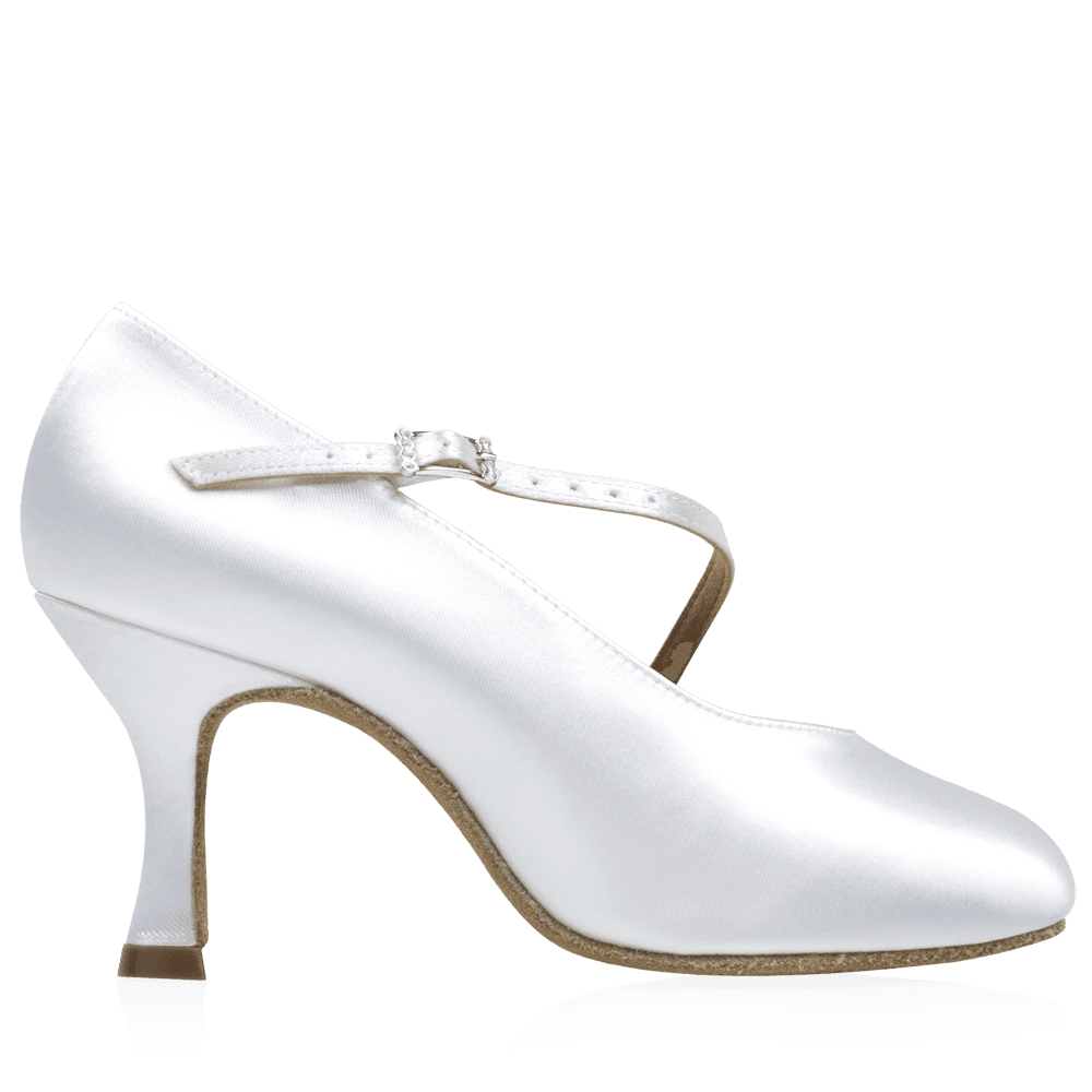 Ray Rose - 116A Rockslide | White Satin | Standard Ballroom Dansschoenen