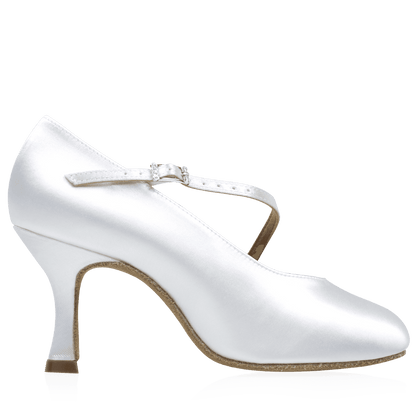 Ray Rose - 116A Rockslide | White Satin | Standard Ballroom Dansschoenen
