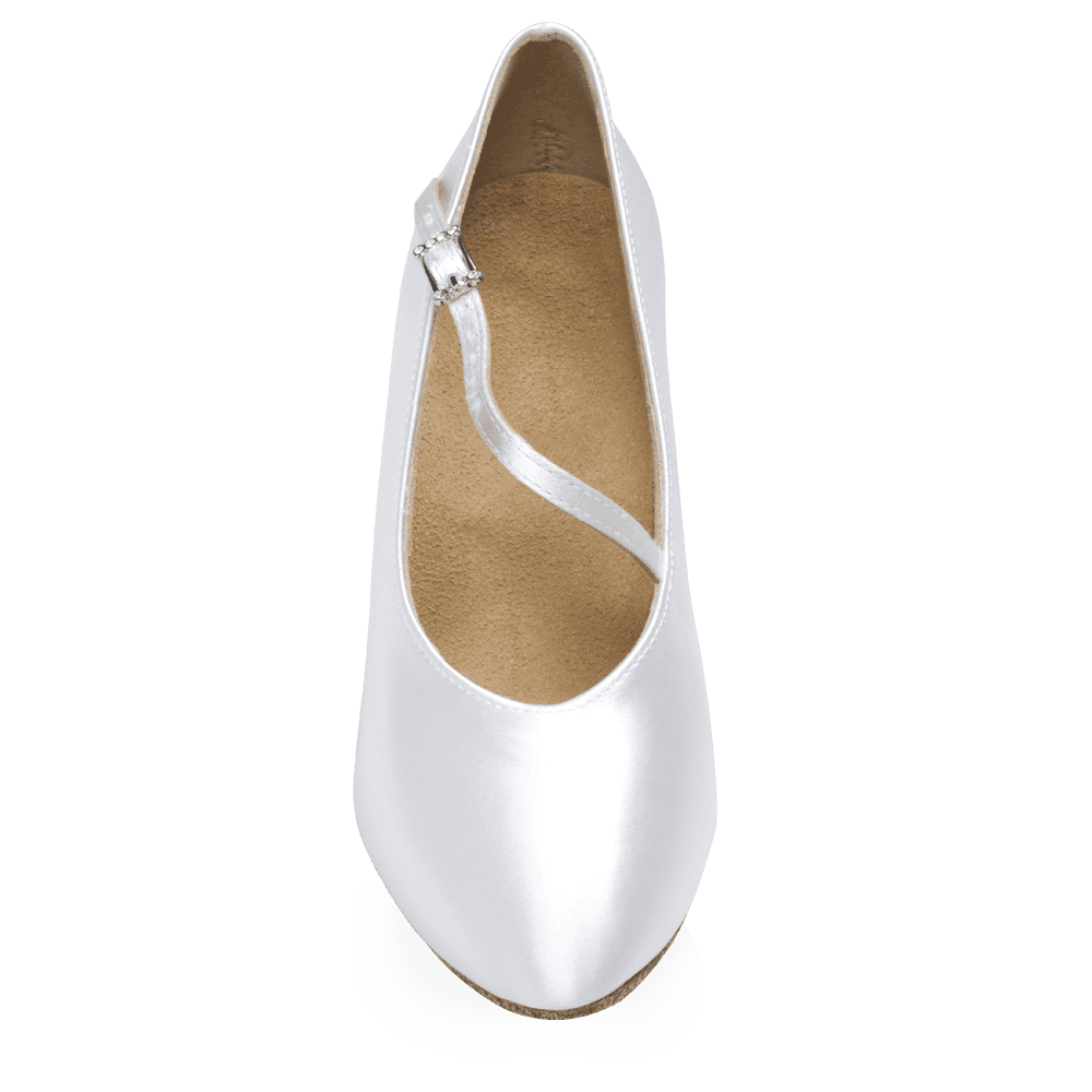 Ray Rose - 116A Rockslide | White Satin | Standard Ballroom Dansschoenen