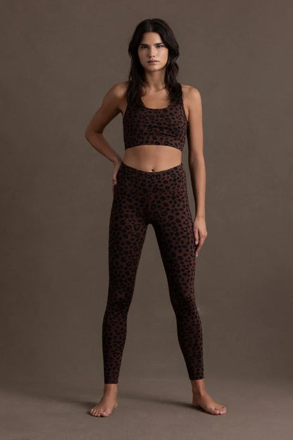 Hey Honey Yoga - Leggings Leo Chocolate - Miss Salsa