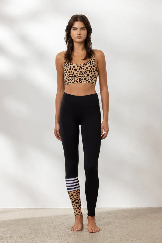Hey Honey Yoga - Leggings Surf Style Leo Biscuit - Miss Salsa