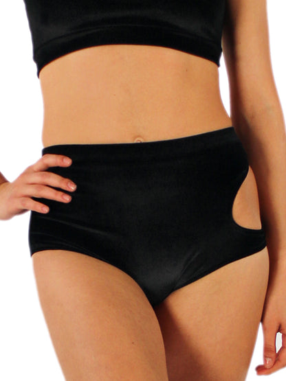 PriDance Fluweel Cut-Out Dansbroekje