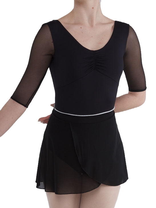 PriDance Balletpak Zijde-look met Zilver en Tule Mouwen