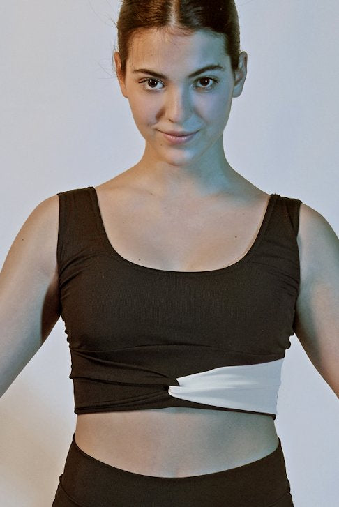 PriDance Tweekleurige Crop Top