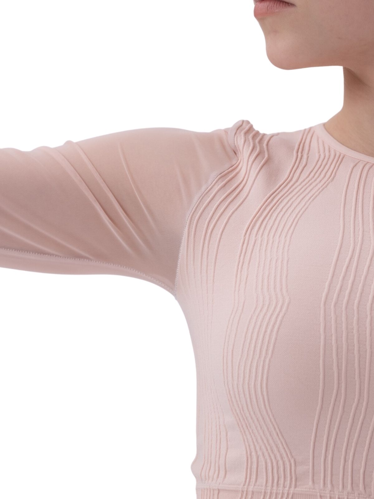 PriDance Naadloos T-shirt met Tule