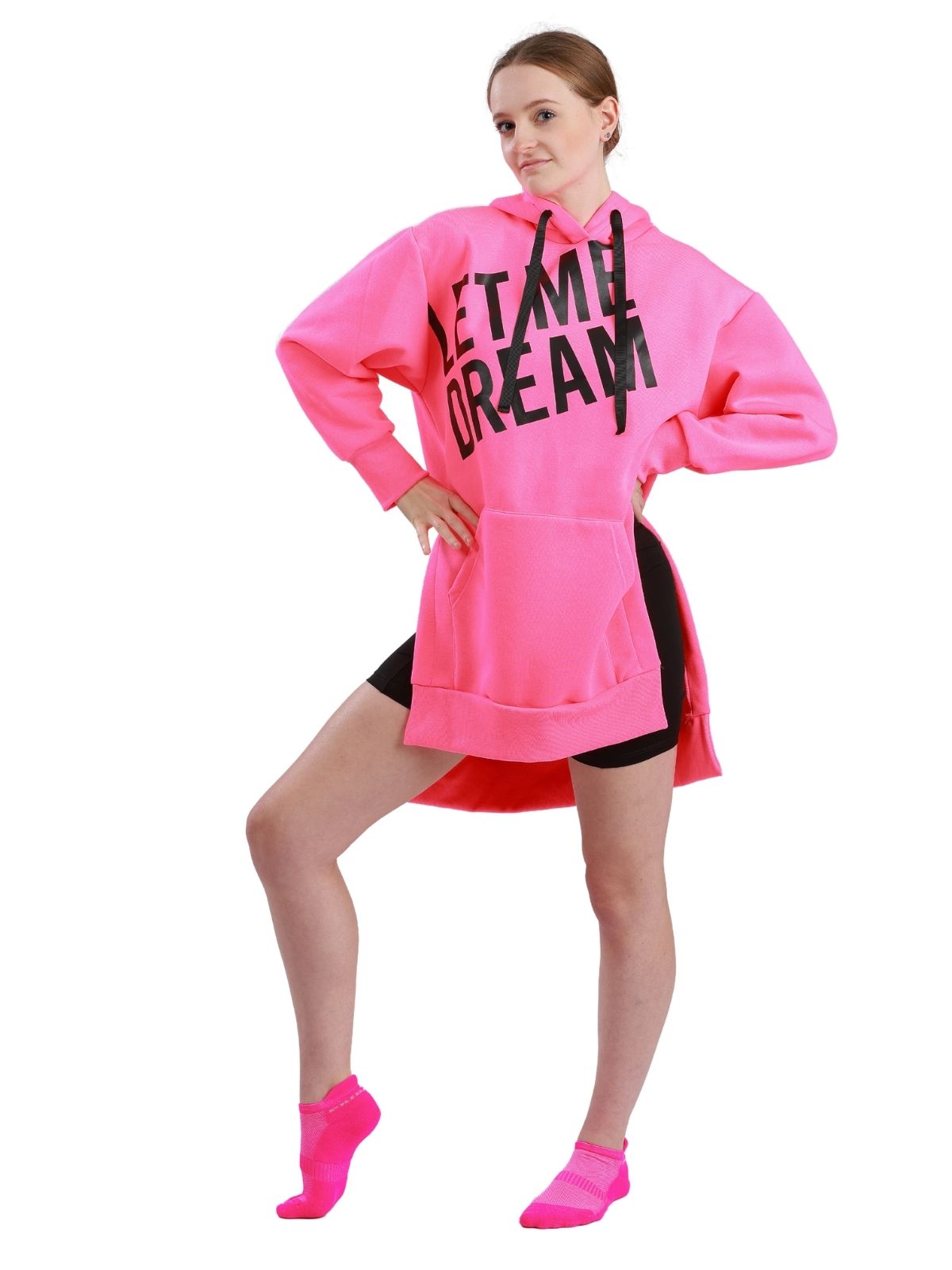 Oversized sweater met geborstelde finish