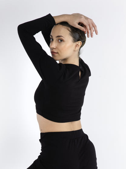 PriDance Warme Wikkeltop met V-hals