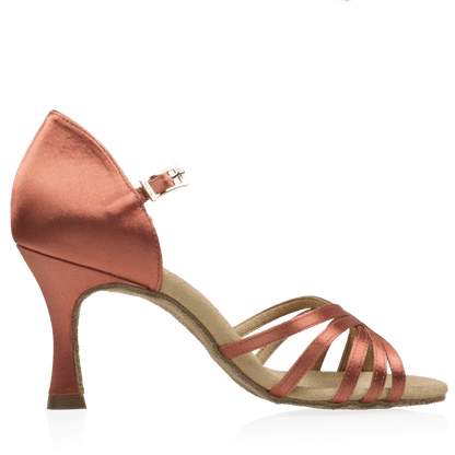 Ray Rose - 836-X Hygea Xtra | DarkTan Satin | Latin Dansschoenen
