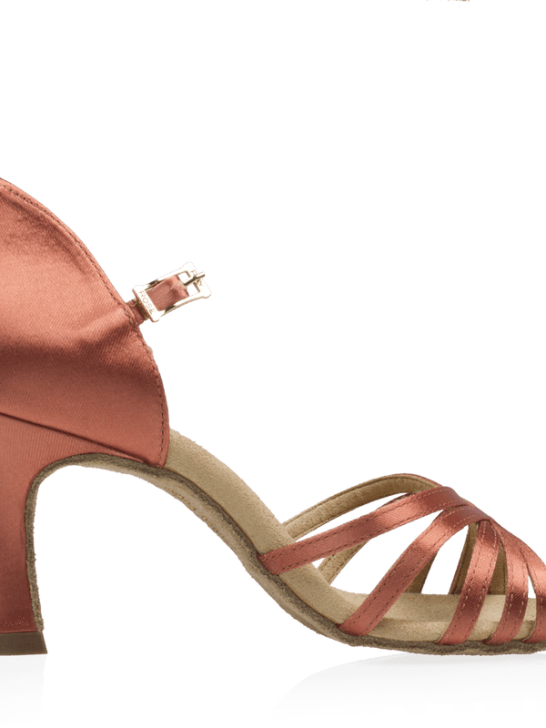 Ray Rose - 836-X Hygea Xtra | DarkTan Satin | Latin Dansschoenen