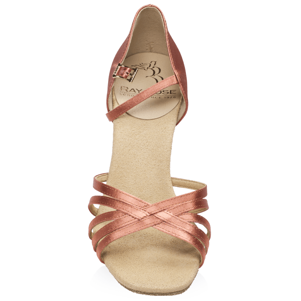 Ray Rose - 836-X Hygea Xtra | DarkTan Satin | Latin Dansschoenen
