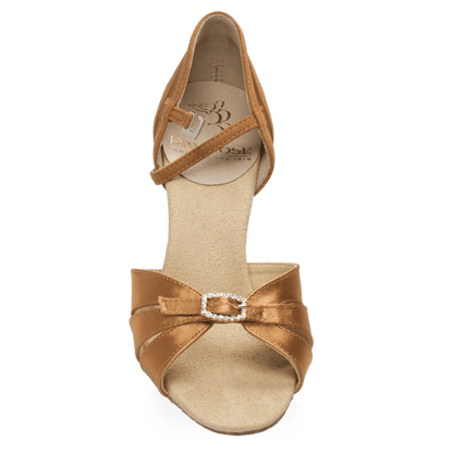 Ray Rose - 871-X Pavo - Light Tan Satin | Dames Latin Dansschoenen