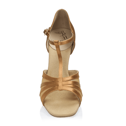 Ray Rose - 886-X Gaia - Light Tan Satin | Dames Latin Dansschoenen
