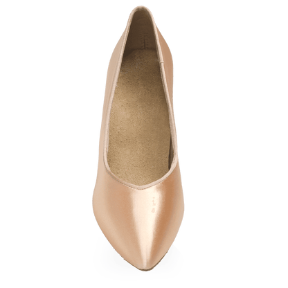Ray Rose - 964A Claudia | Light Flesh Satin | Standard Ballroom Pointed Toe Dansschoenen