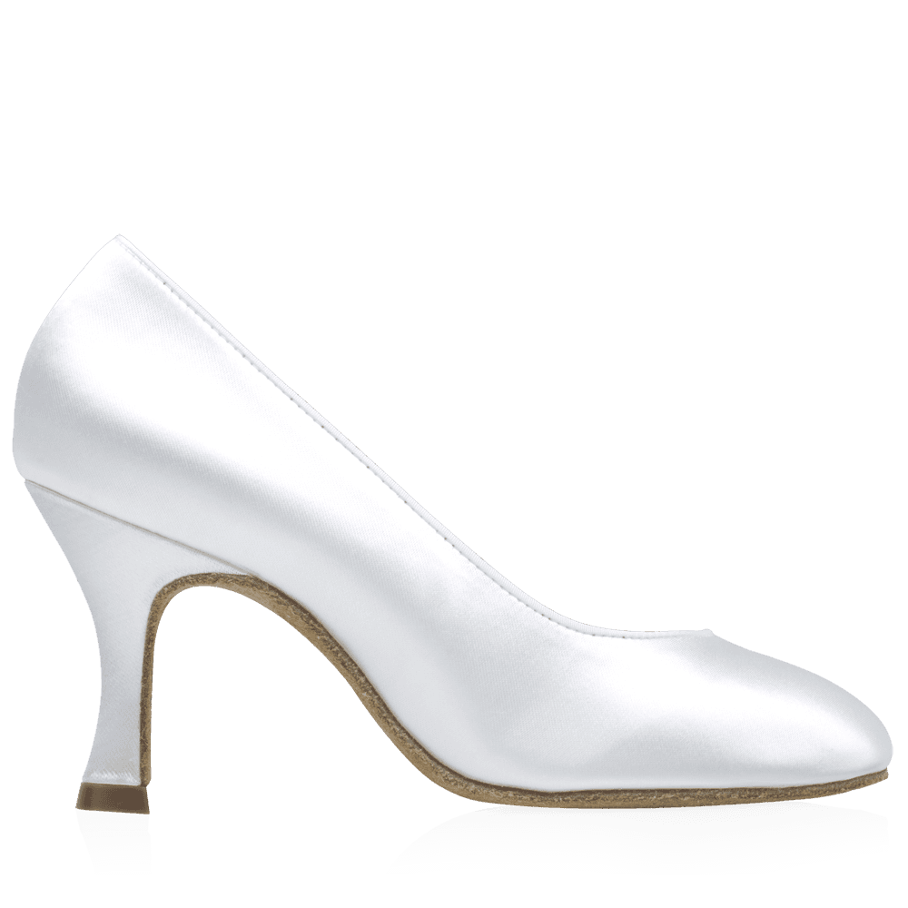 Ray Rose - 964A Claudia | White Satin | Standard Ballroom Pointed Toe Dansschoenen