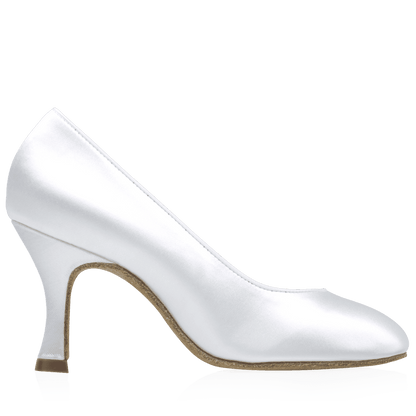 Ray Rose - 964A Claudia | White Satin | Standard Ballroom Pointed Toe Dansschoenen