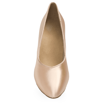Ray Rose - 965A Claudia | Light Flesh Satin | Standard Ballroom Round Toe Dansschoenen