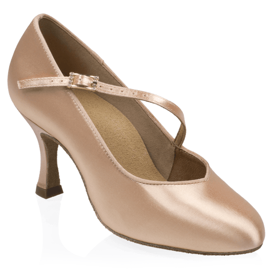 985A Sinai | Light Flesh Satin | Standard Ballroom Dance Shoes