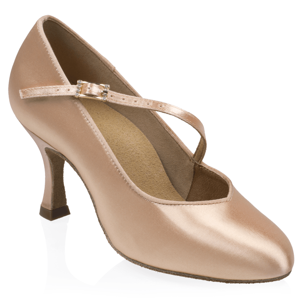 985A Sinai | Light Flesh Satin | Standard Ballroom Dance Shoes