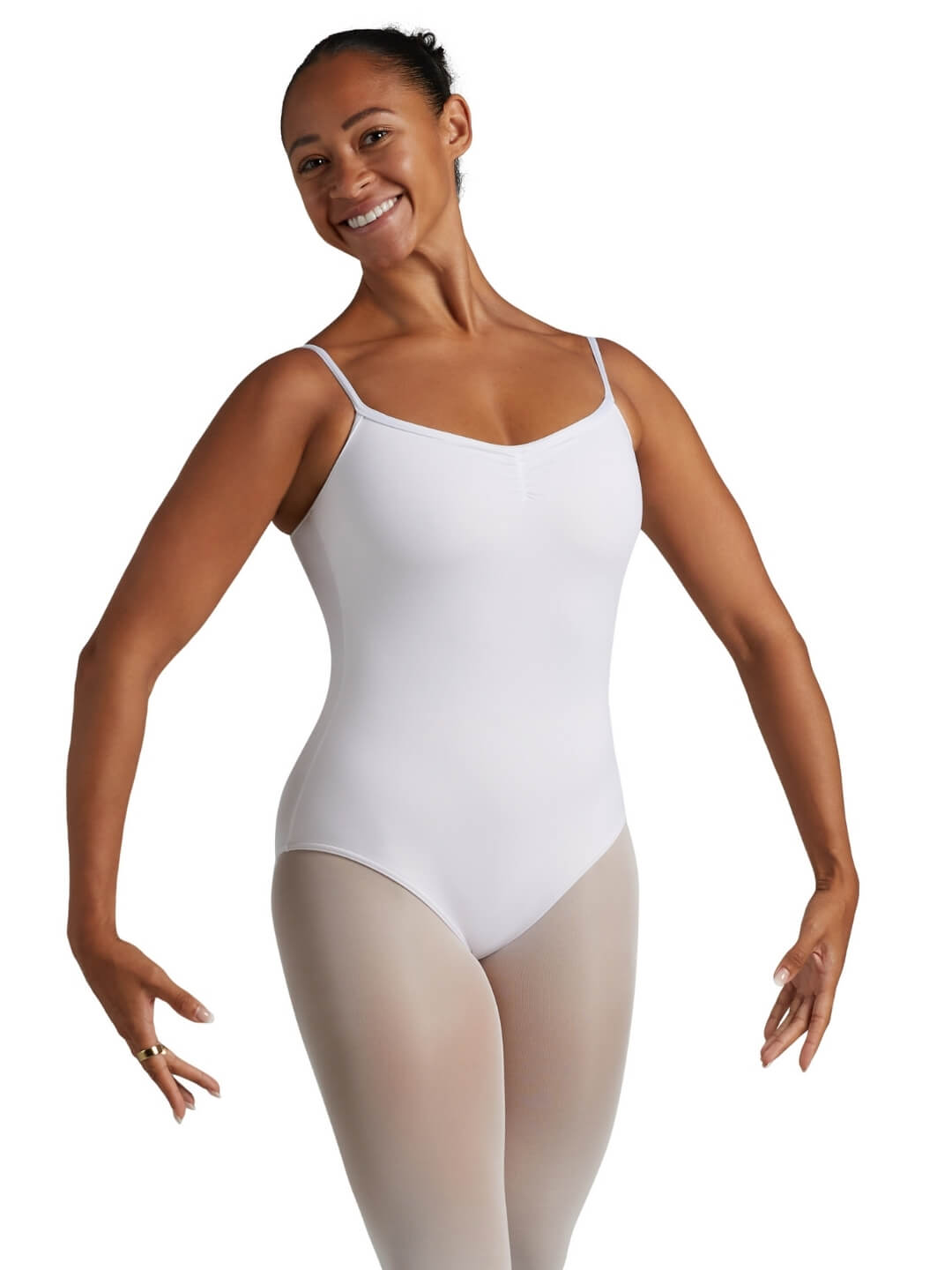 Pinch-Front Camisole Leotard