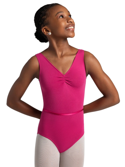 Tank Leotard with Belt - Girls