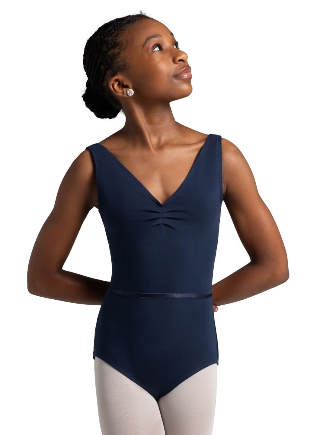 Tank Leotard with Belt - Girls