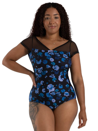 Leotardo Coral Coastal Bloom