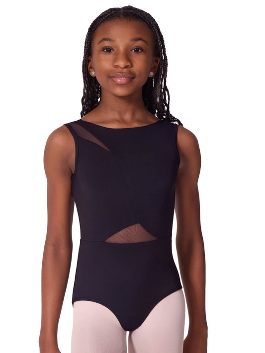 Maillot de cuerpo asimétrico escote barco Suave Elegancia - Infantil
