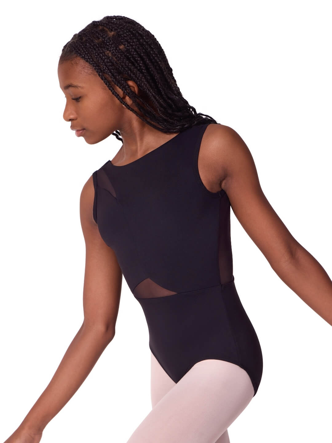 Justaucorps asymétrique encolure bateau Douce Élégance - Enfant
