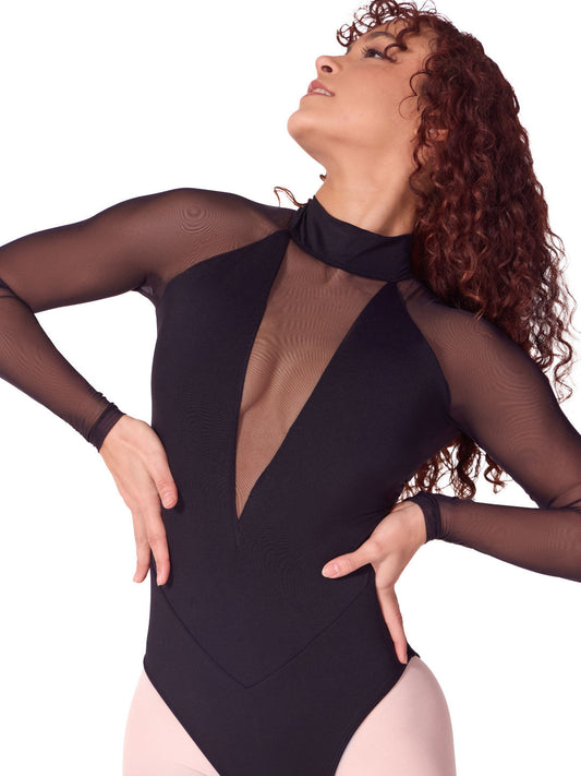 Capezio - Soft Elegance Long Sleeve Mesh Leotard