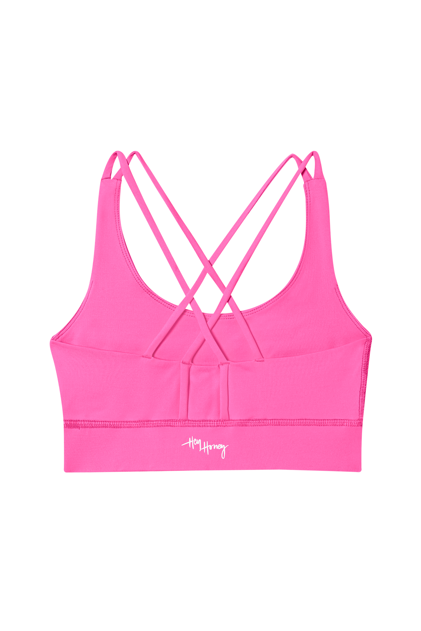 Hey Honey Yoga - Criss-Cross Bra Neon Pink