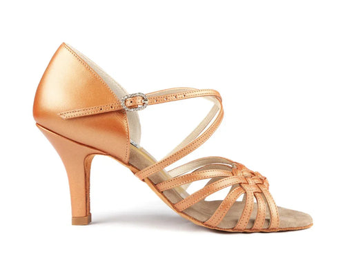 PortDance PD PRO 001 Dark Tan Leather - Miss Salsa