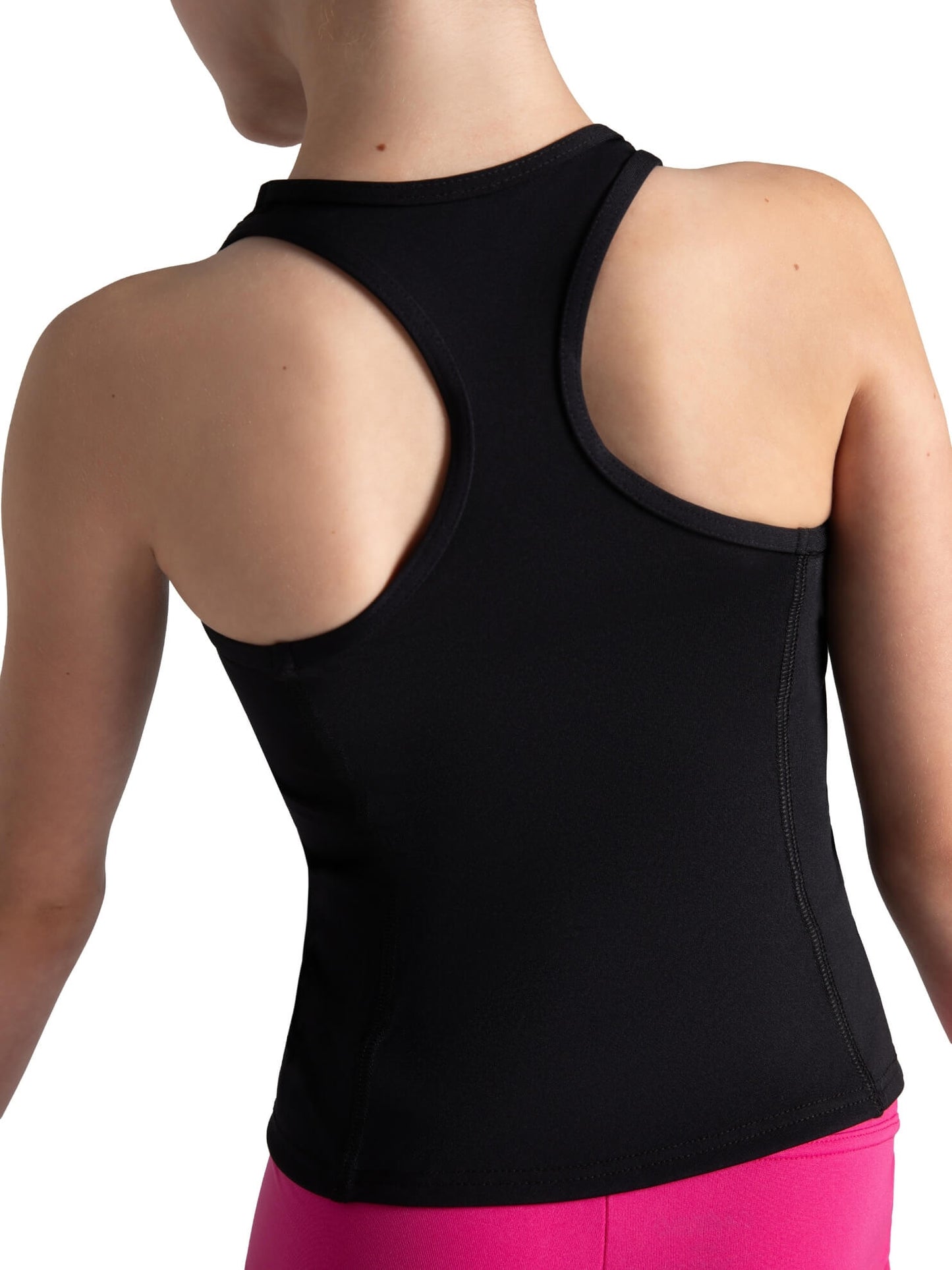 Camiseta sin mangas Team Basics con espalda cruzada – Niñas