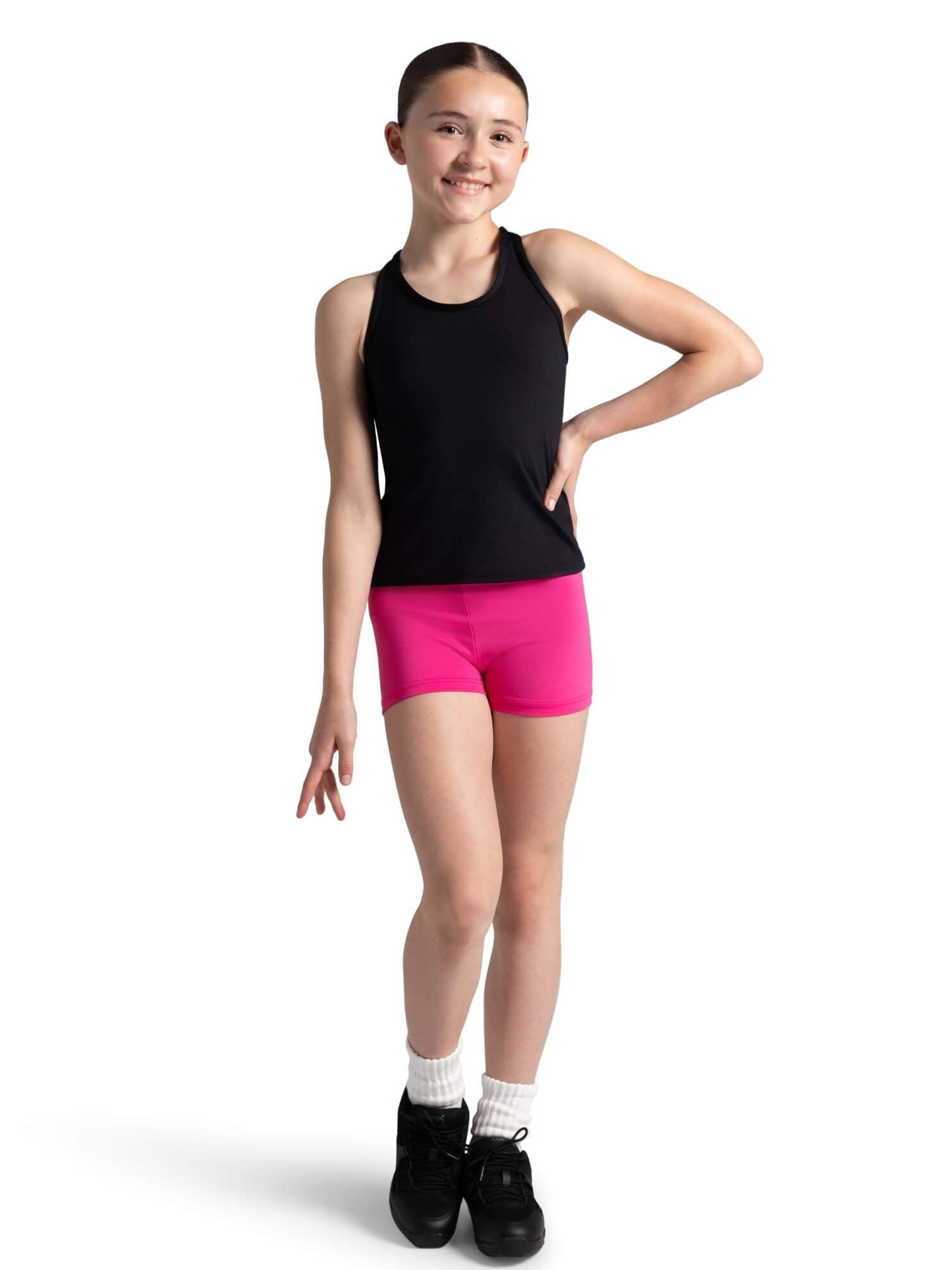 Camiseta sin mangas Team Basics con espalda cruzada – Niñas