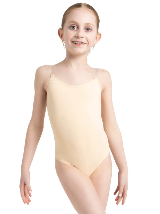 Capezio - Camisole Leotard w/ Clear Transition Straps - Girls