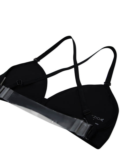 Sujetador de Espalda Transparente con Cuello Profundo - Para Niñas