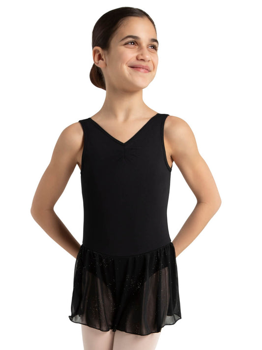 Vestido tipo tank top con pinzas delanteras – Niñas